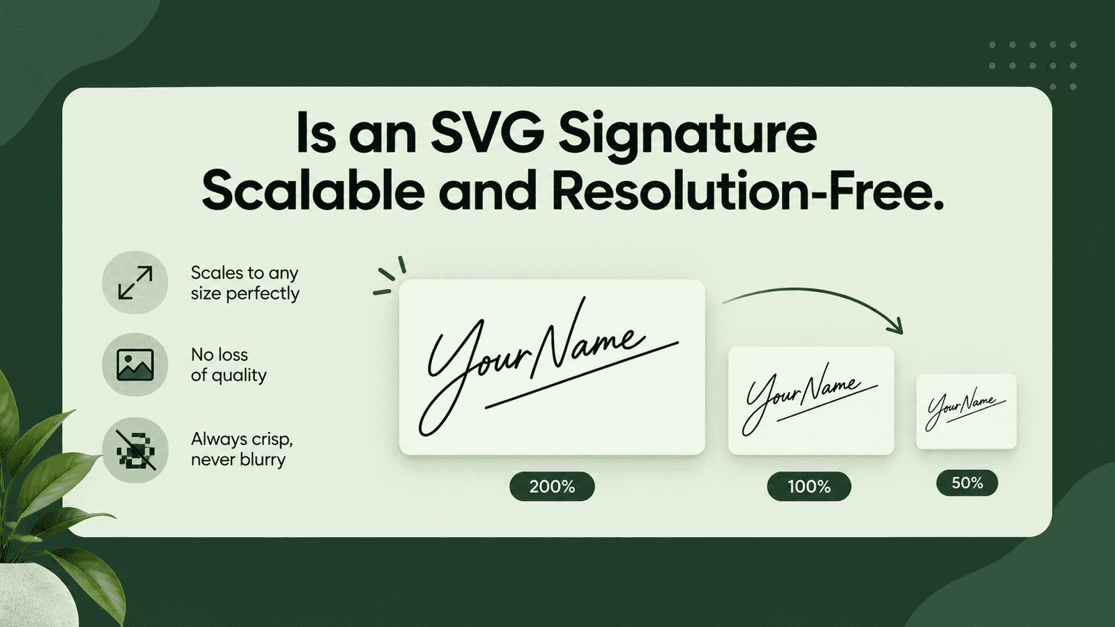Live SVG signatures example