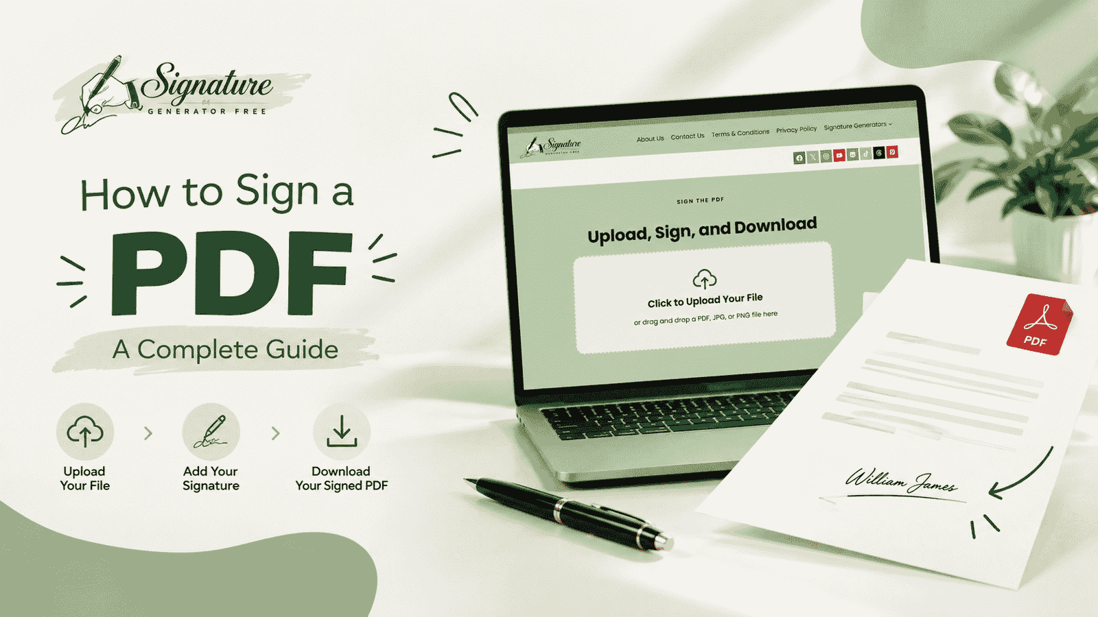 Sign The PDF example