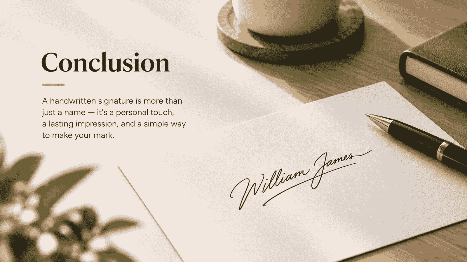 Handwritten signature example